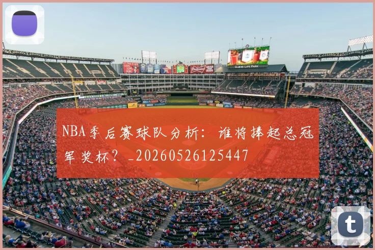 NBA季后赛球队分析：谁将捧起总冠军奖杯？_20260526125447